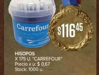 Carrefour Market Hisopos x 175u oferta