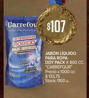 Carrefour Market Jabón Líquido Para Ropa Doy Pack x 1000cc oferta