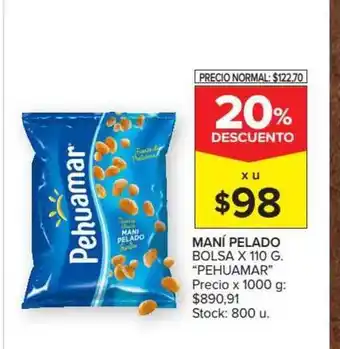 Carrefour Market Maní Pelado Pehuamar x 110g oferta