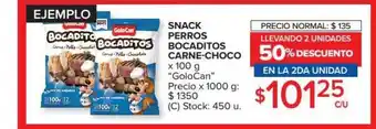 Carrefour Market Snack Perros Bocaditos Carne-choco x 100g oferta