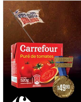 Carrefour Market Puré De Tomates Carrefour x 520g oferta