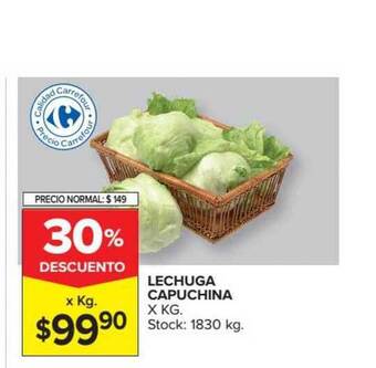 Carrefour Market Lechuga Capuchina X Kg oferta