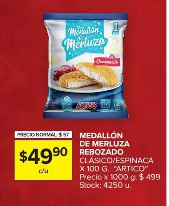 Carrefour Market Medallón De Merluza Rebozado x 100g oferta