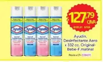 Ayudin Desinfectante Aero Original Bebe F.matinal x 332