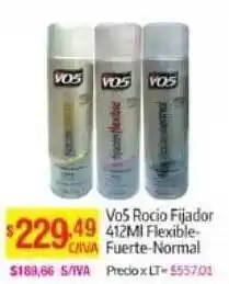 Medamax Vo5 Rocio Fijador Flexible Fuerte Normal oferta