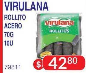 Masivos Virulana Rollito Acero 70G 10U oferta