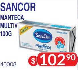 Masivos Sancor Manteca Multiv 100G oferta