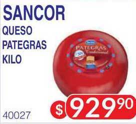 Masivos Sancor Queso Pategras Kilo oferta