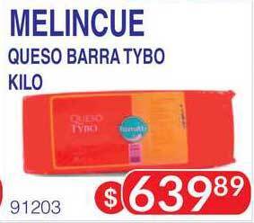Masivos Melincue Queso Barra Tybo Kilo oferta