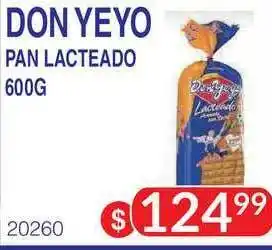 Masivos Don Yeyo Pan Lacteado oferta