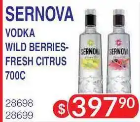 Masivos Sernova Vodka Wilde Berries Fresh Citrus 700c oferta