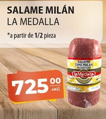 El Milagro Mayorista Salame Milán La Medalla a partir de 1/2 pieza oferta