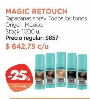 Farmacity Magic retouch tapacanas spray. todos los tonos oferta