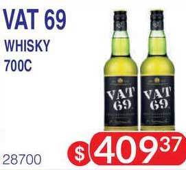 Masivos Vat 69 Whisky oferta