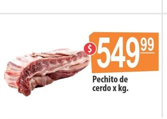 Autoservicio Capo Pechito de cerdo x kg oferta