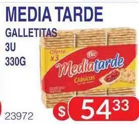 Masivos Media Tarde Galletitas 3U 330g oferta