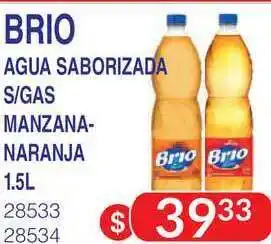 Masivos Brio Agua Saborizada S-gas Manzana-naranja 1.5L oferta