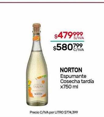 Nini Mayorista Norton Espumante Cosecha Tardía oferta
