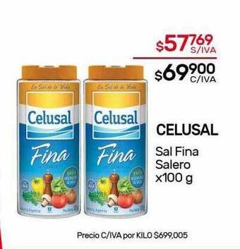 Nini Mayorista Celusal Sal Fina Salero oferta