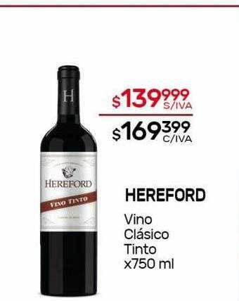 Nini Mayorista Hereford Vino Clásico Tinto oferta