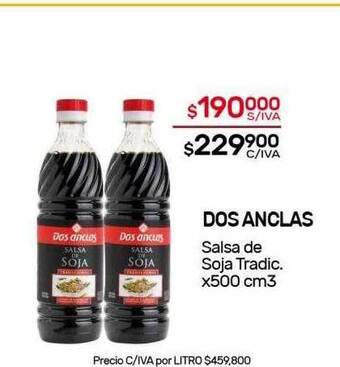 Nini Mayorista Dos Anclas Salsa De Soja Tradic oferta