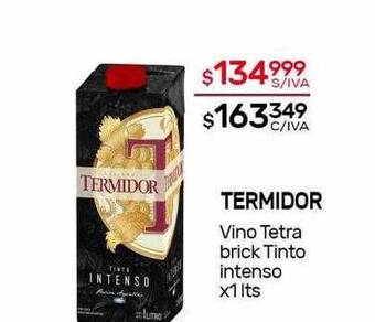 Nini Mayorista Termidor Vino Tetra Brick Tinto Intenso oferta