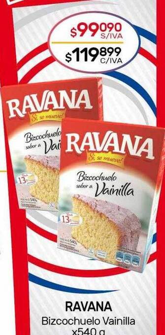 Nini Mayorista Ravana Bizcochuelo oferta