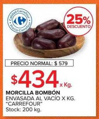 Carrefour Market Morcilla Bombón oferta