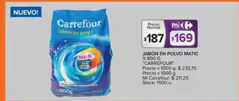 Carrefour Market Jabón En Polvo Matic oferta