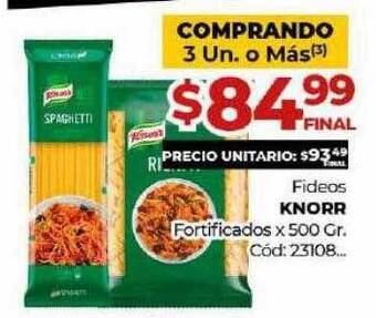 Diarco Fideos Knorr oferta