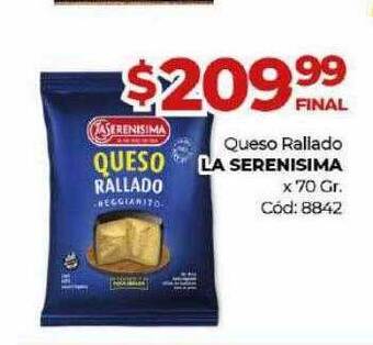Diarco Queso Rallado La Serenisima oferta