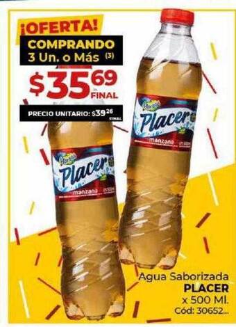 Diarco Agua Saborizada Placer oferta