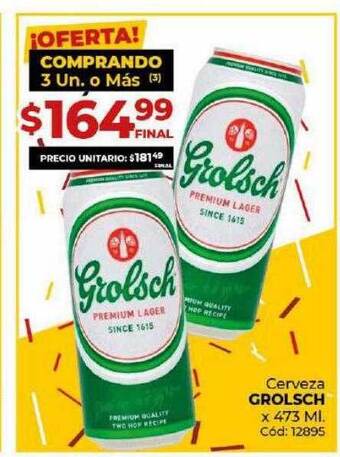 Diarco Cerveza Grolsch oferta
