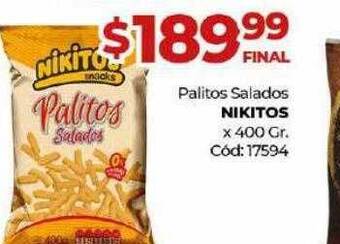 Diarco Palitos Salados Nikitos oferta