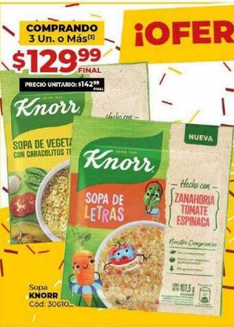 Diarco Sopa Knorr oferta