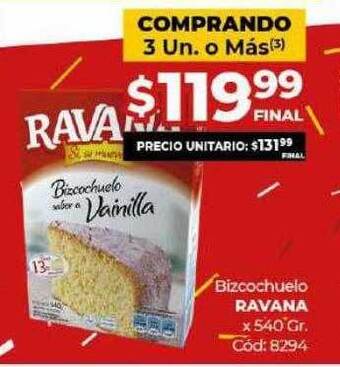 Diarco Bizcochuelo Ravana oferta