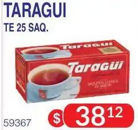 Masivos Taragui Te 25 Saq. oferta