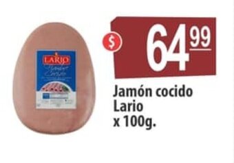 Jamón Cocido Lario x 100g