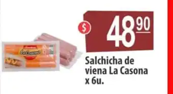 Autoservicio Capo La Casona Salchicha de viena x 6u oferta