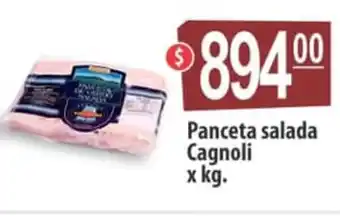 Autoservicio Capo Panceta salada Cagnoli x kg oferta