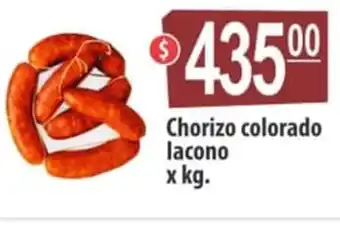Autoservicio Capo Chorizo colorado lacono oferta