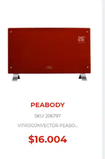 Naldo Lombardi Peabody Vitroconvector Peabo oferta