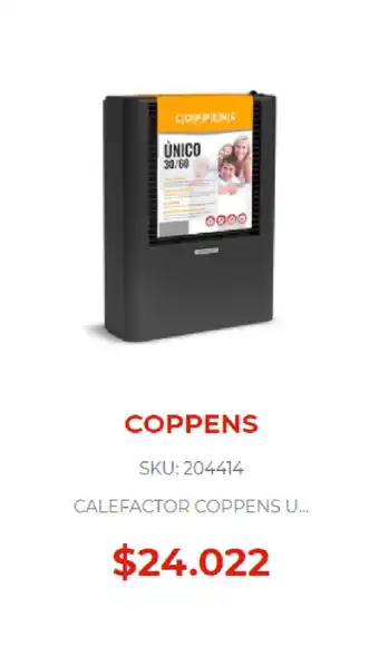 Naldo Lombardi Coppens Calefactor Coppens u oferta