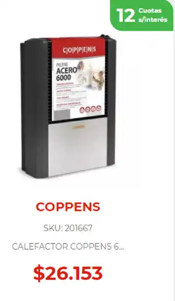 Naldo Lombardi Coppens Calefactor Coppens 6 oferta