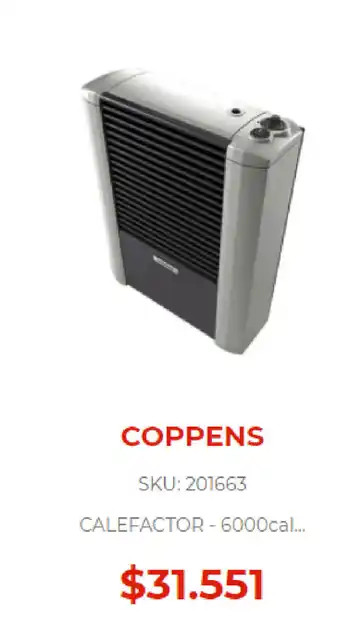 Naldo Lombardi Coppens Calefactor 6000cal oferta