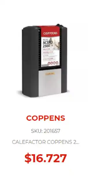 Naldo Lombardi Coppens Calefactor Coppens 2 oferta