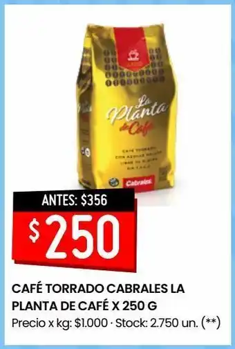 Café torrado cabrales la planta de café 250g