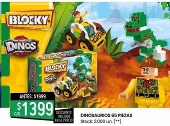 Changomas Dinosaurios 65 piezas oferta