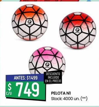 Changomas Pelota n1 oferta