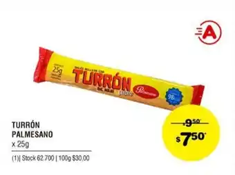 Atomo Conviene Turrón Palmesano x 25g oferta
